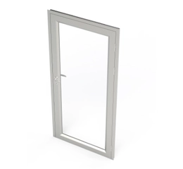 Porta Giratória Sala Limpa Visão Total